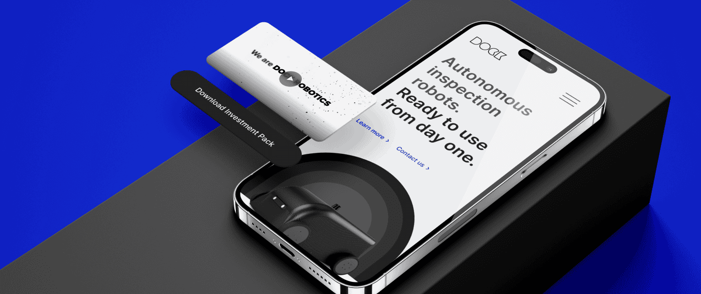 Dock Robotics Responsive Website Design on Mobile